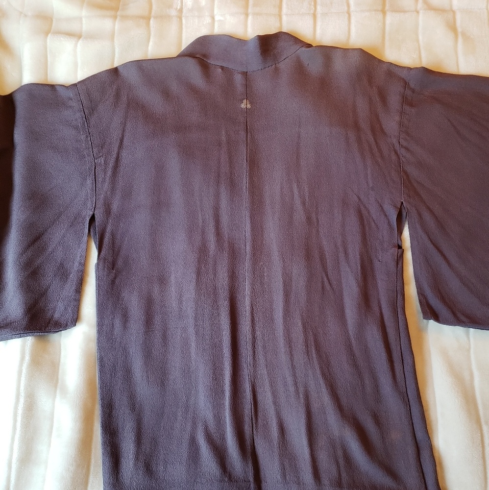 Antique silk kimono (robe) - Picture 5 of 7